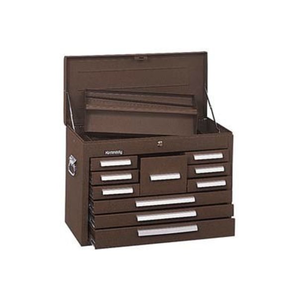 Kennedy Kennedy® 360B Signature Series 26-1/8"W X 12-1/16"D X 18-7/8"H 10 Drawer Brown Mechanics Chest 360B